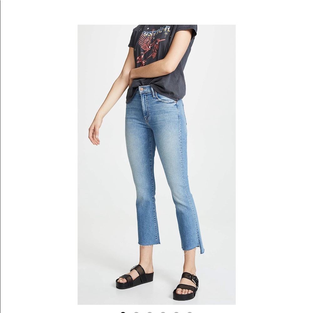 MOTHER, The Insider Crop Step Fray Jean